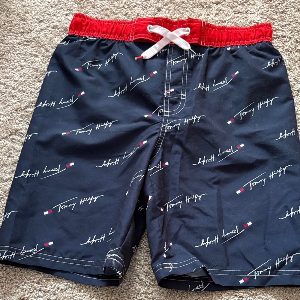 Tommy Hilfiger Navy Shorts with Red Trim